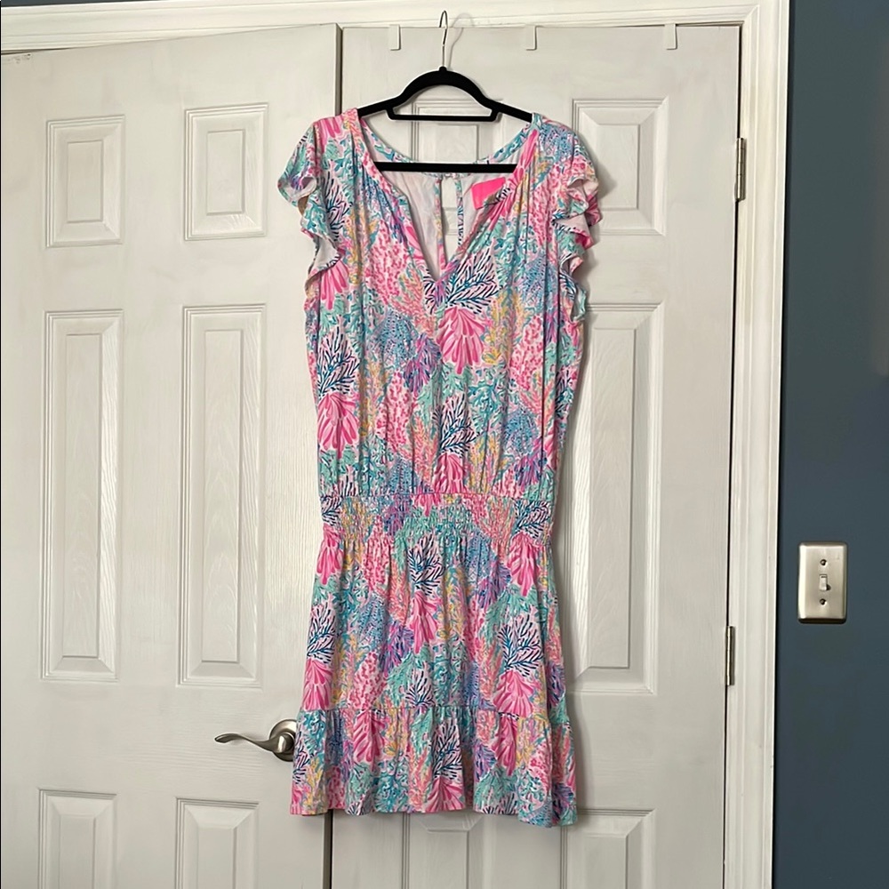 Lilly Pulitzer Ravi Romper Multi Splashdance